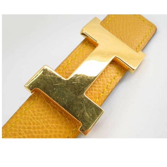 💯 AUTH HERMES LEATHER REVERSIBLE CONSTANCE H BELT - Picture 6 of 8